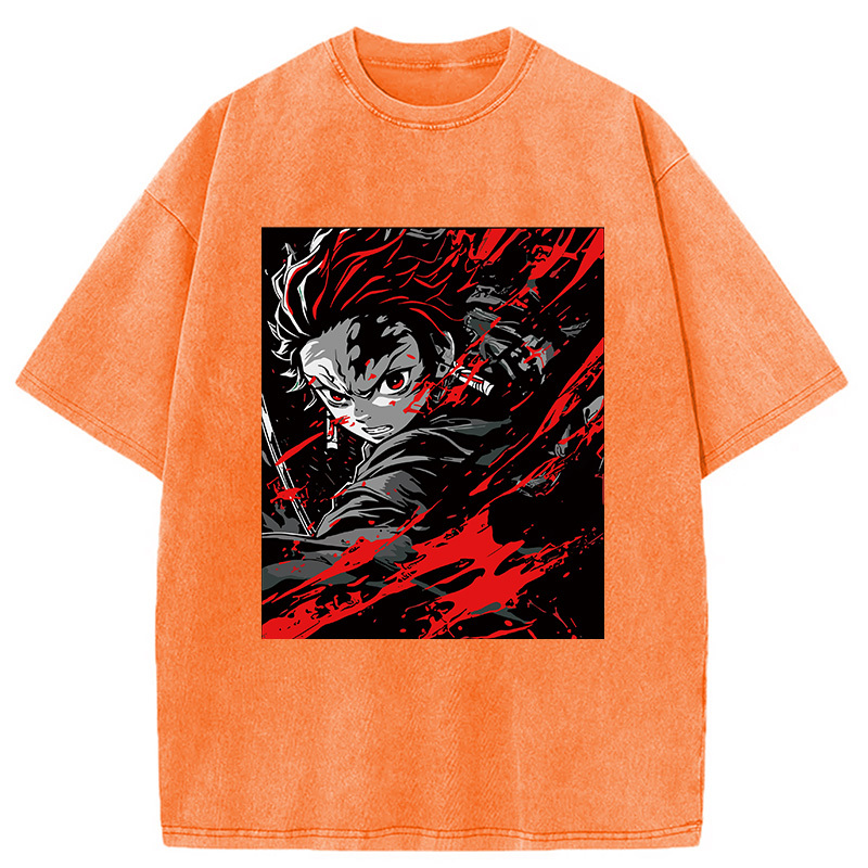 Demon Slayer Daring Duels Washed T-Shirt
