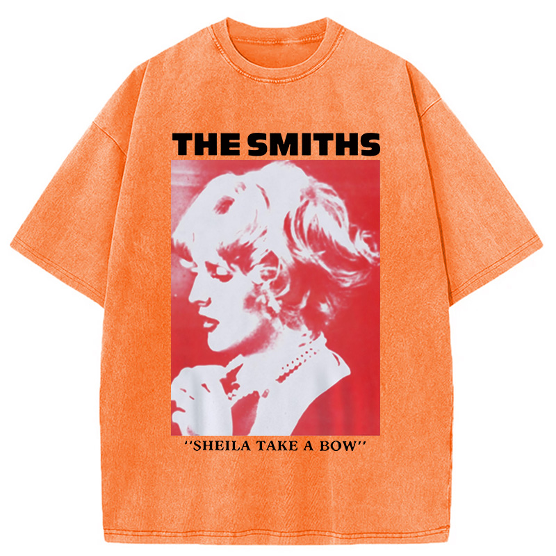 The Smiths Sheila Take A Bow Meme Washed T-Shirt