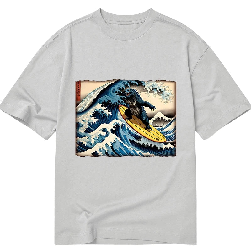 Dinosaur Surfing Japanese Classic T-Shirt