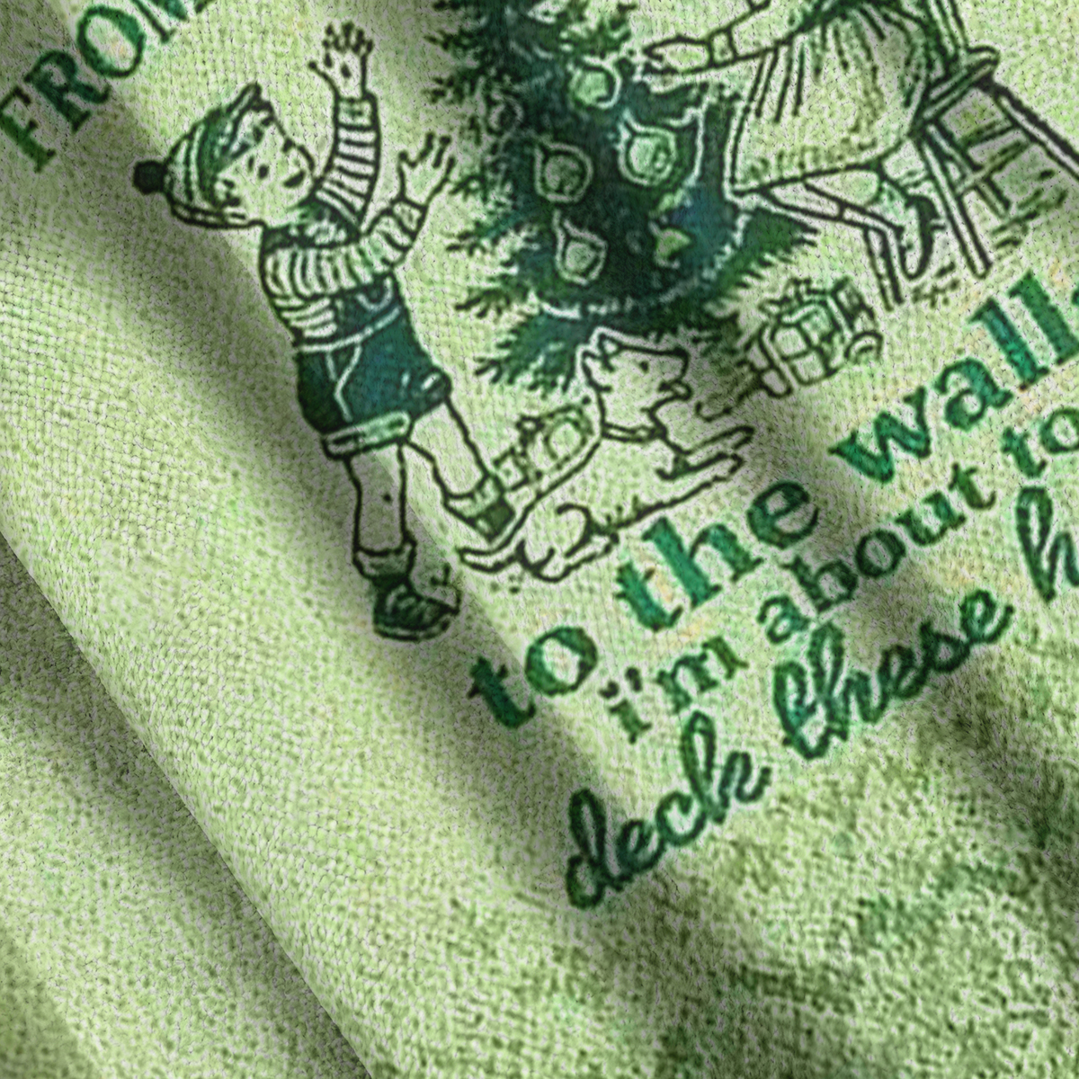 Baddiecat From Windows To Walls Deck These Halls Christmas Ugly Sweatshirt