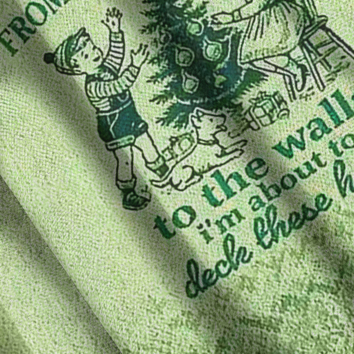 Baddiecat From Windows To Walls Deck These Halls Christmas Ugly Sweatshirt