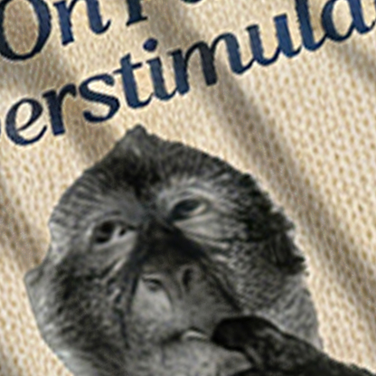 Baddiecat Hold On Partner I'm Overstimulated Ugly Sweatshirt