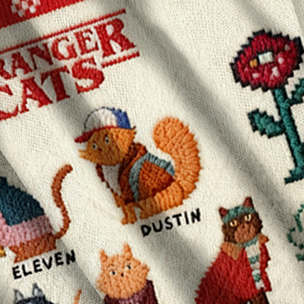 Baddiecat Stranger Things Cat Ugly Sweatshirt