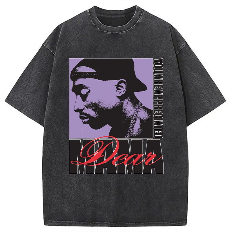 Tupac Dear Mama Appreciated Washed T-Shirt