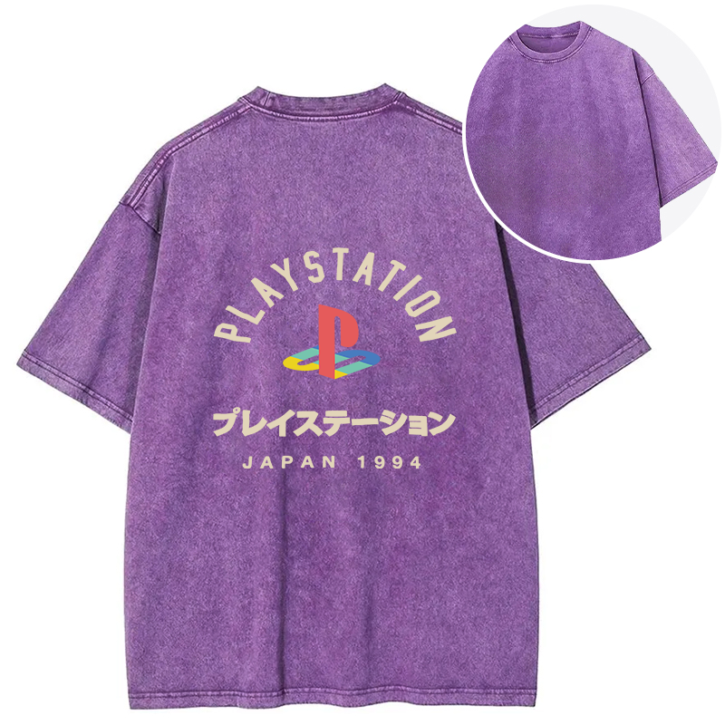 PlayStation Japan Back Washed T-Shirt