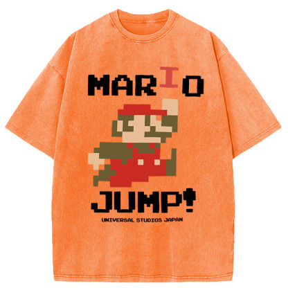 Nintendo Mario Jump Washed T-Shirt