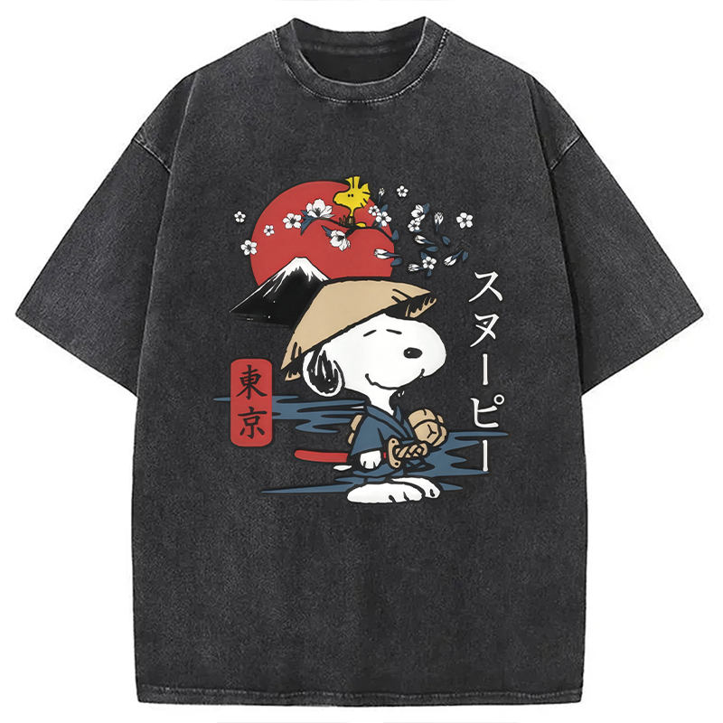 Peanuts Japanese Washed T-Shirt