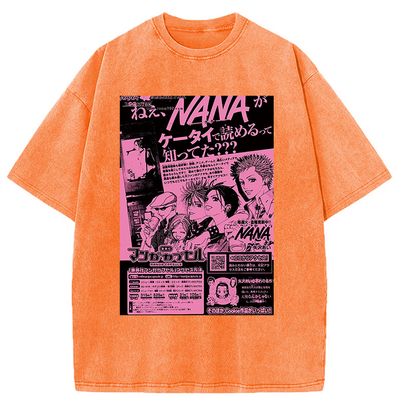 Nana Black Stone Washed T-Shirt