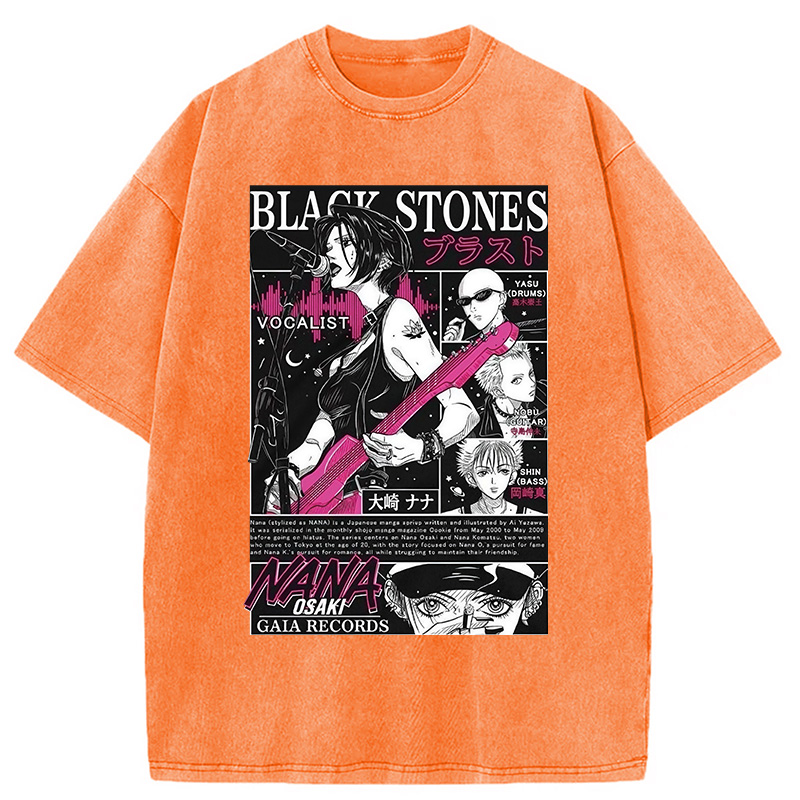 Black Stone Washed T-Shirt