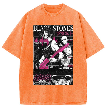 Black Stone Washed T-Shirt