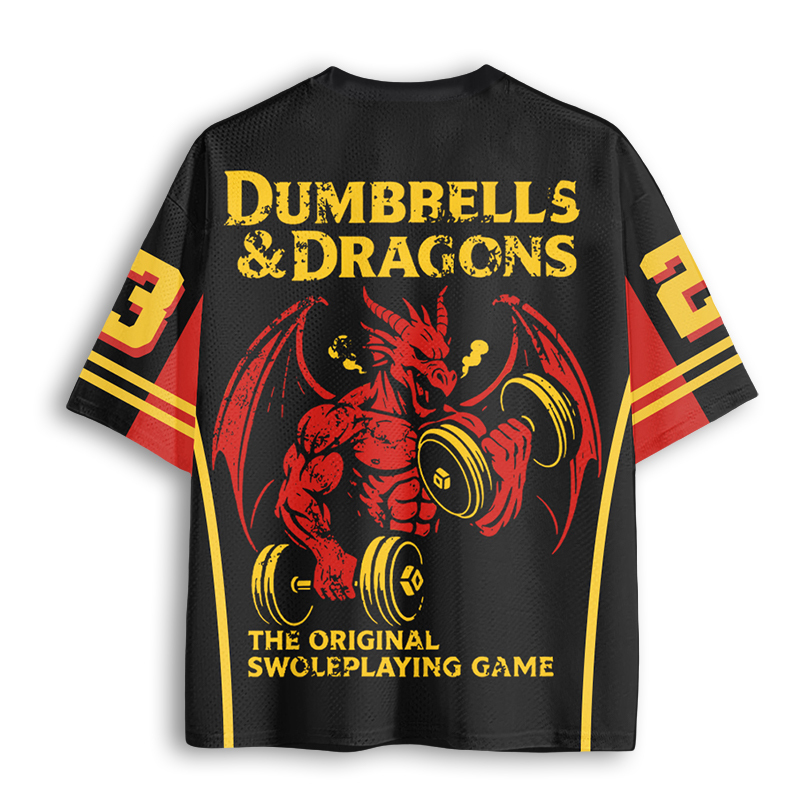 Baddiecat Funny Dungeons And Dragons Gym Mesh Jersey