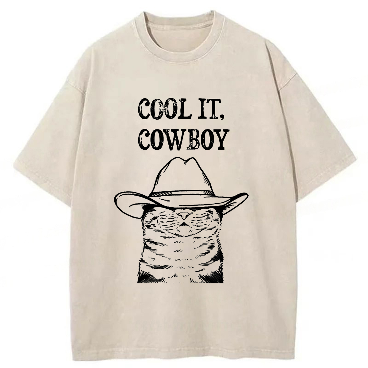 Tokyoviva Cowboy Cat Washed T-shirt