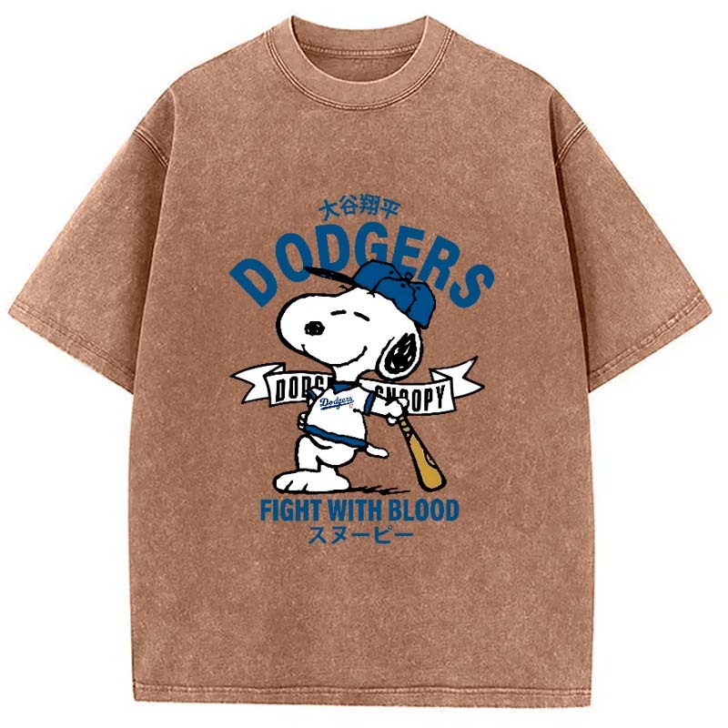 Dodgers Fight With Blood Washed T-Shirt