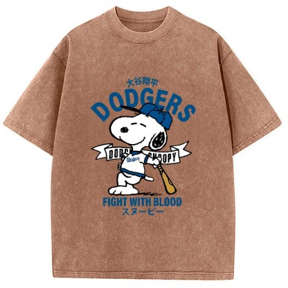 Dodgers Fight With Blood Washed T-Shirt
