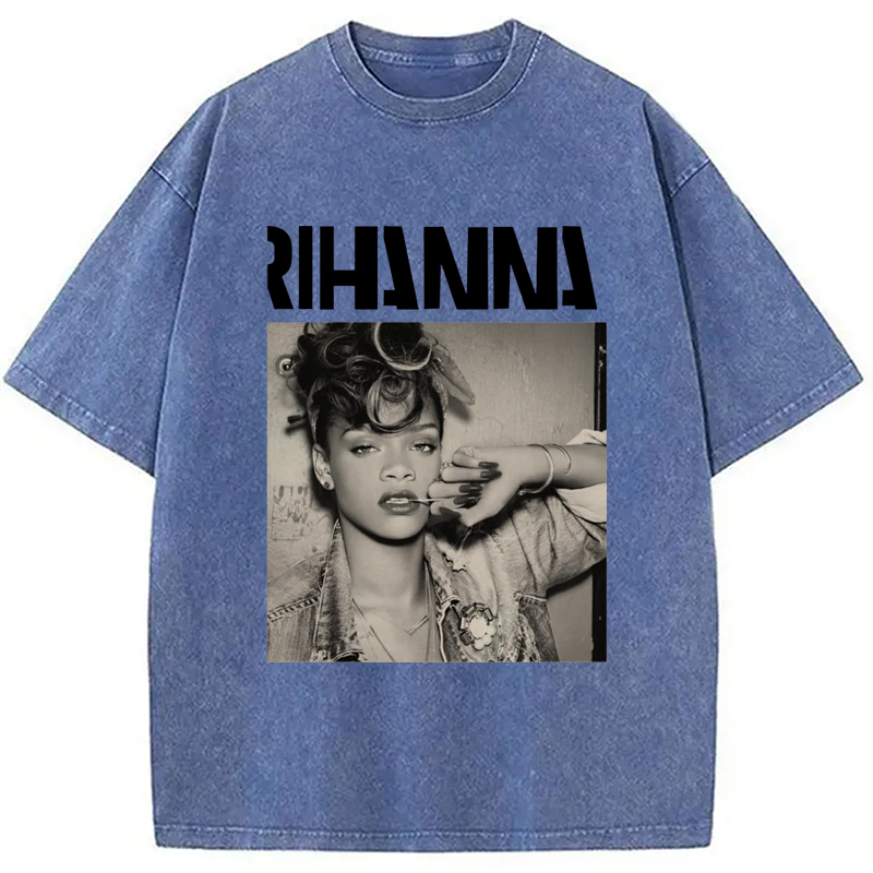 Rihanna Badgal 90's Hip Hop Rap Washed T-Shirt