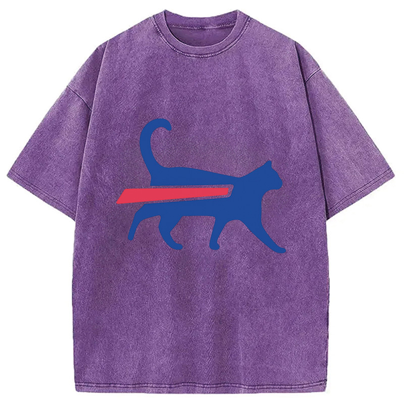 Cat-Bills is Buffalo Bills Funny Meme Washed T-Shirt
