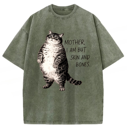 Tokyoviva Overweight Cat And Its Doting Owner Washed T-shirt