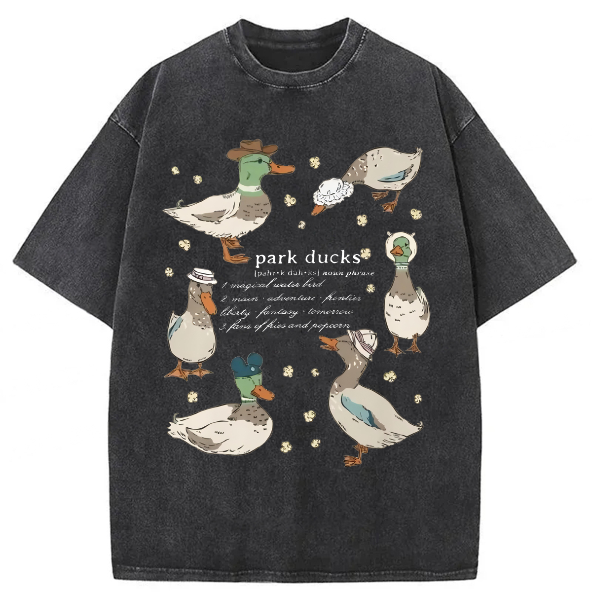 Tokyoviva Park Ducks Washed T-shirt