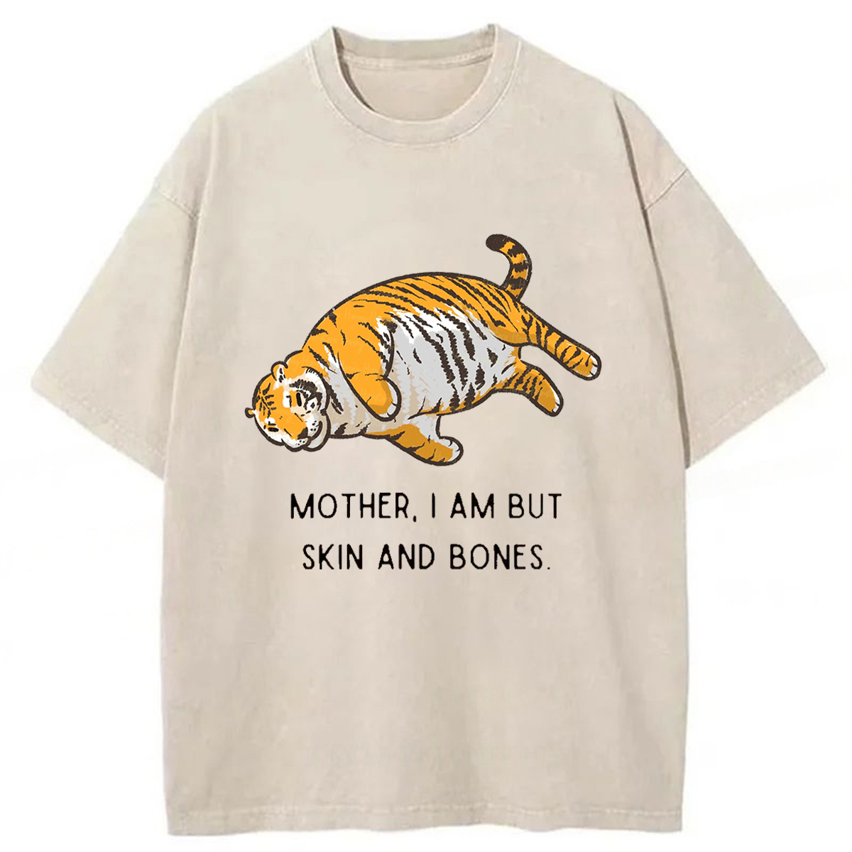 Tokyoviva Overweight Tiger And Its Doting Owner Washed T-shirt