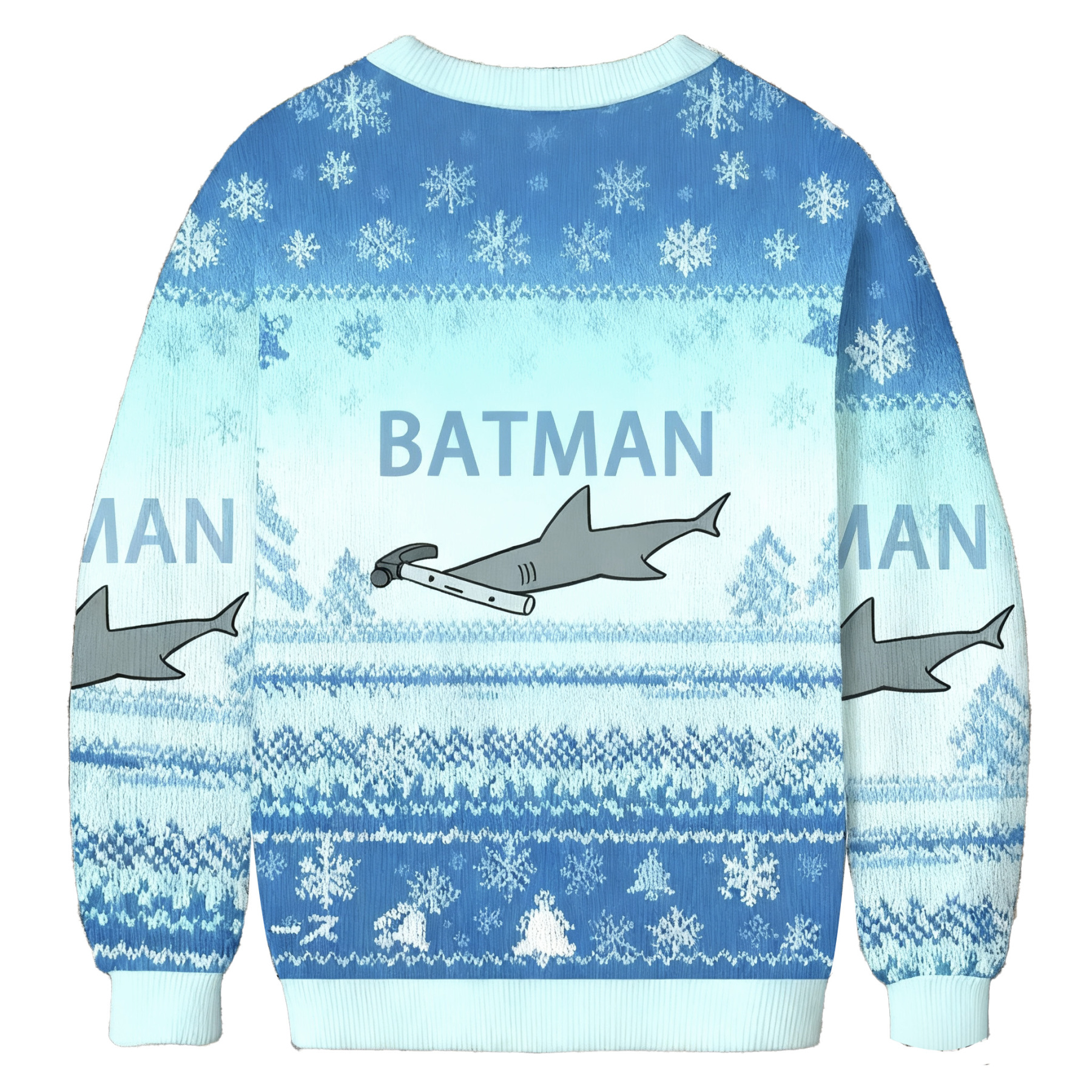 Hammer Batman Meme Christmas Ugly Sweatshirt