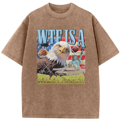 Funny Eagle Meme Washed T-Shirt