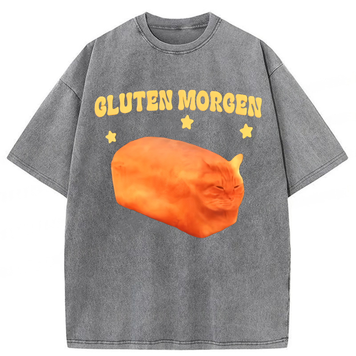 Tokyoviva Cluten Morgen Cat Washed T-shirt