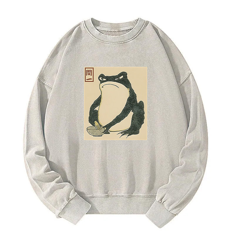 Matsumoto Hoji Japanese Frog Washed Sweatshirt