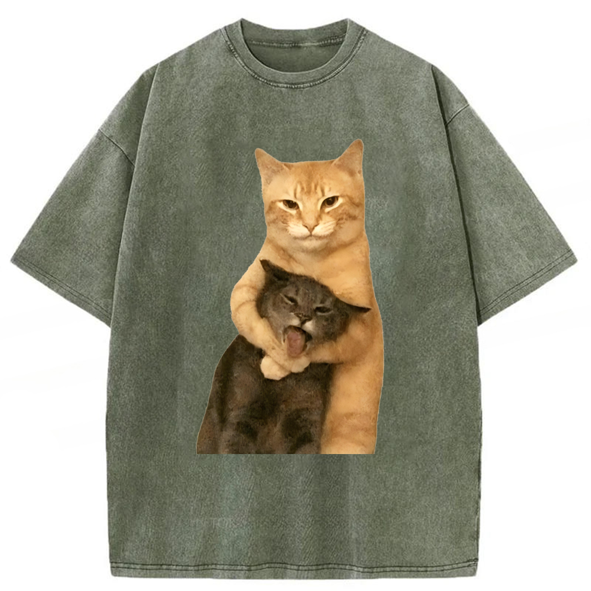 Tokyoviva Funny Cat Brothers Washed T-shirt