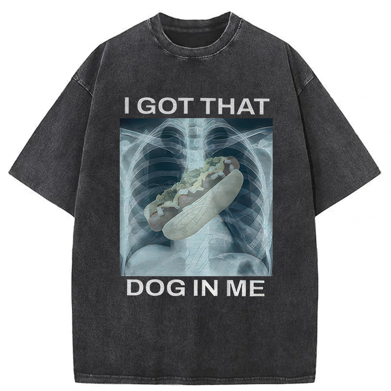 Tokyoviva I Got That Hot Dog In Me Washed T-Shirt
