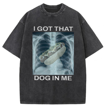 Tokyoviva I Got That Hot Dog In Me Washed T-Shirt