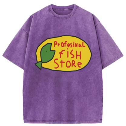 Tokyoviva Profesinal Fish Store Washed T-shirt
