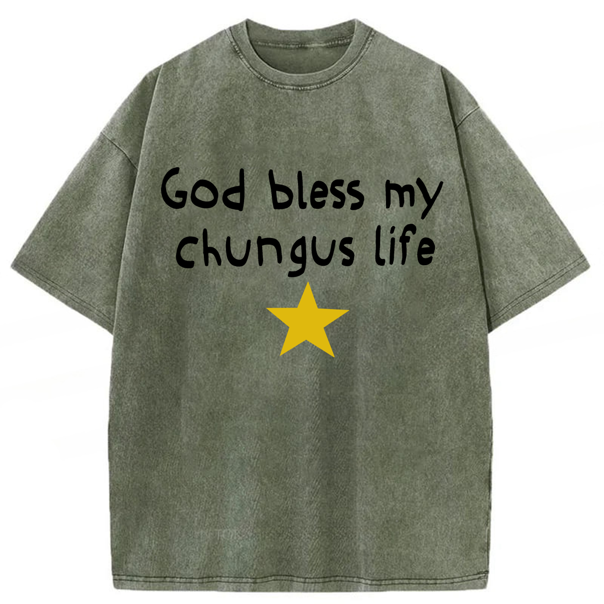 Tokyoviva God Bless My Chungus Life Washed T-shirt