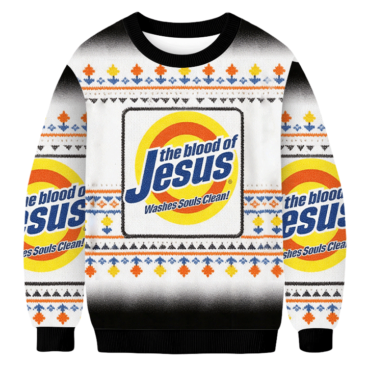 Tokyoviva The Blood Of Jesus Ugly Sweatshirt