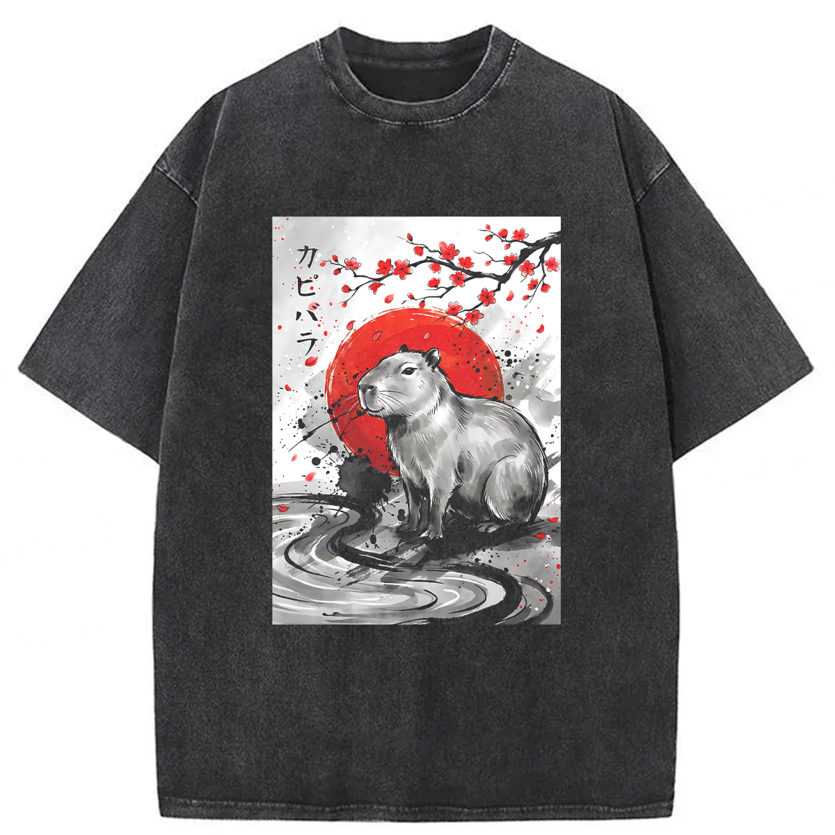 Tokyoviva Samurai Dolphin Washed T-shirt