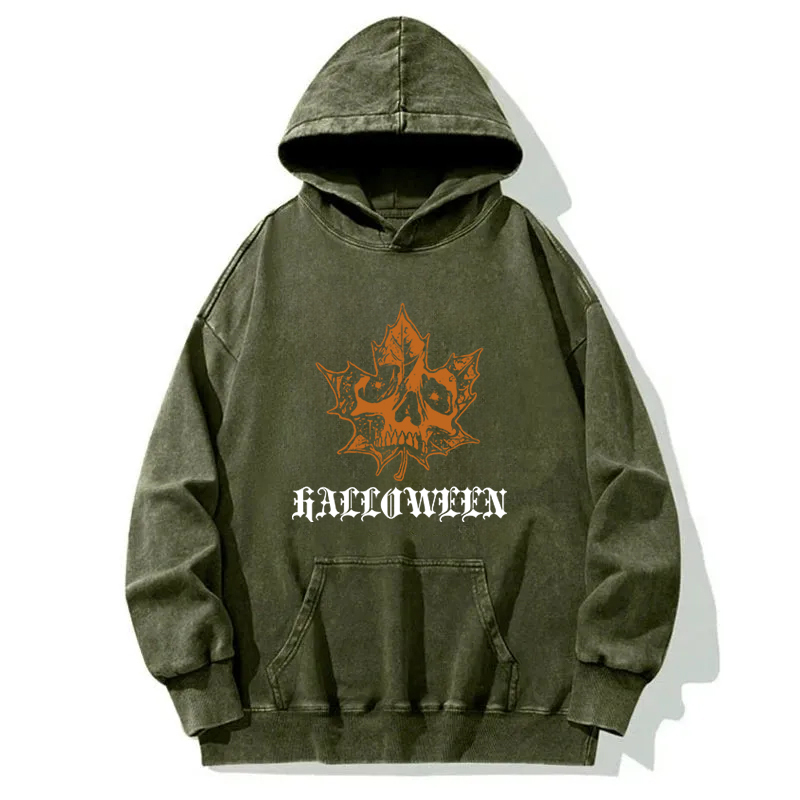 Maple Leaf Mirror Washed Hoodie