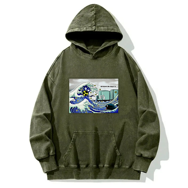 Nuclear Waste Water Discharged Into The Ocean Washed Hoodie