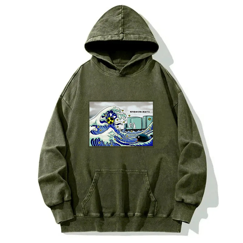 Nuclear Waste Water Discharged Into The Ocean Washed Hoodie