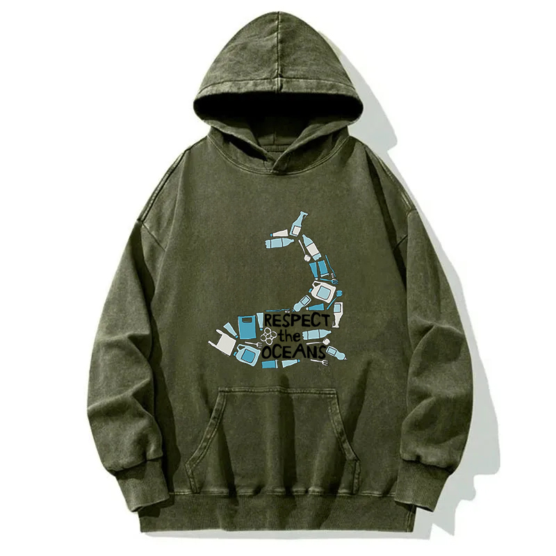 Respect the Oceans Washed Hoodie