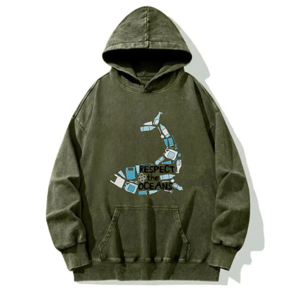 Respect the Oceans Washed Hoodie