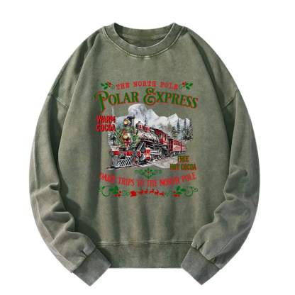 The North Pole Christmas Washed Sweatshirt