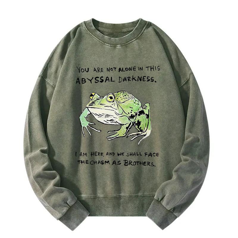 Support Your Frog Friends Washed Sweatshirt