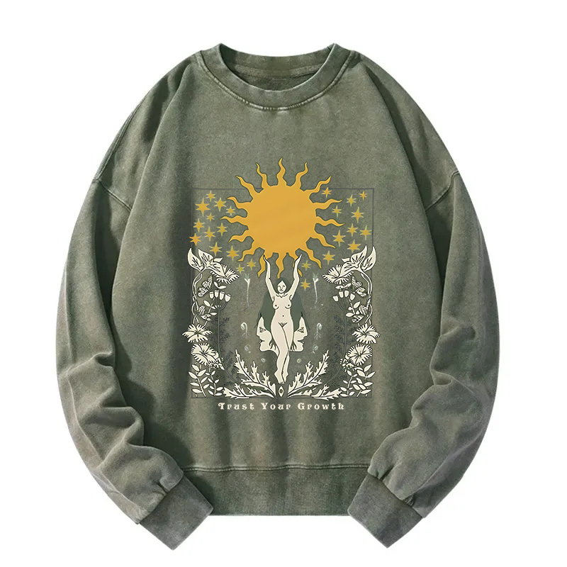 Trust Your Growth Washed Sweatshirt