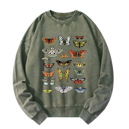 Butterfly History Washed Sweatshirt