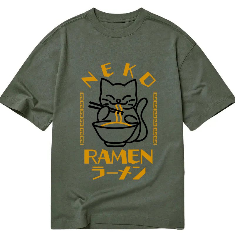 Cat Obsessed With Ramen Classic T-Shirt