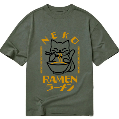 Cat Obsessed With Ramen Classic T-Shirt