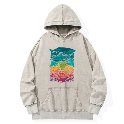 Marine Life Washed Hoodie