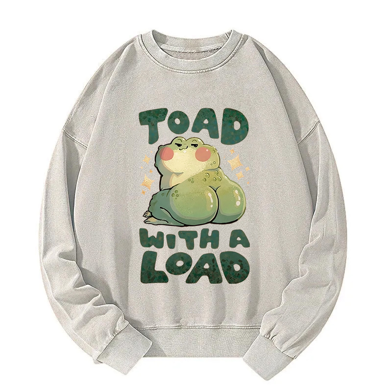 Frog With A Load Washed Sweatshirt