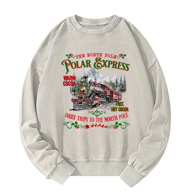 The North Pole Christmas Washed Sweatshirt