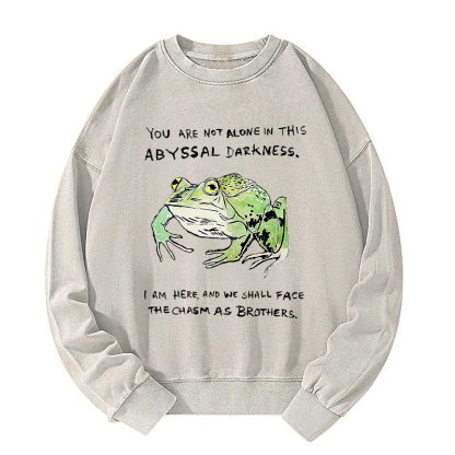 Support Your Frog Friends Washed Sweatshirt