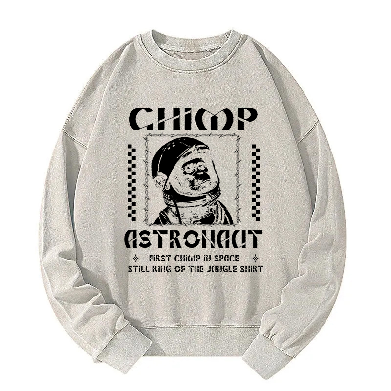 Chimp Astronaut Washed Sweatshirt